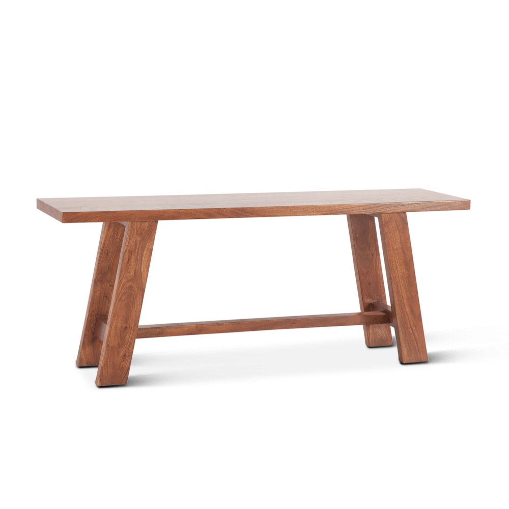 Stavanger 60" Counter Bench in Cinnamon Brown Finish. Picture 2