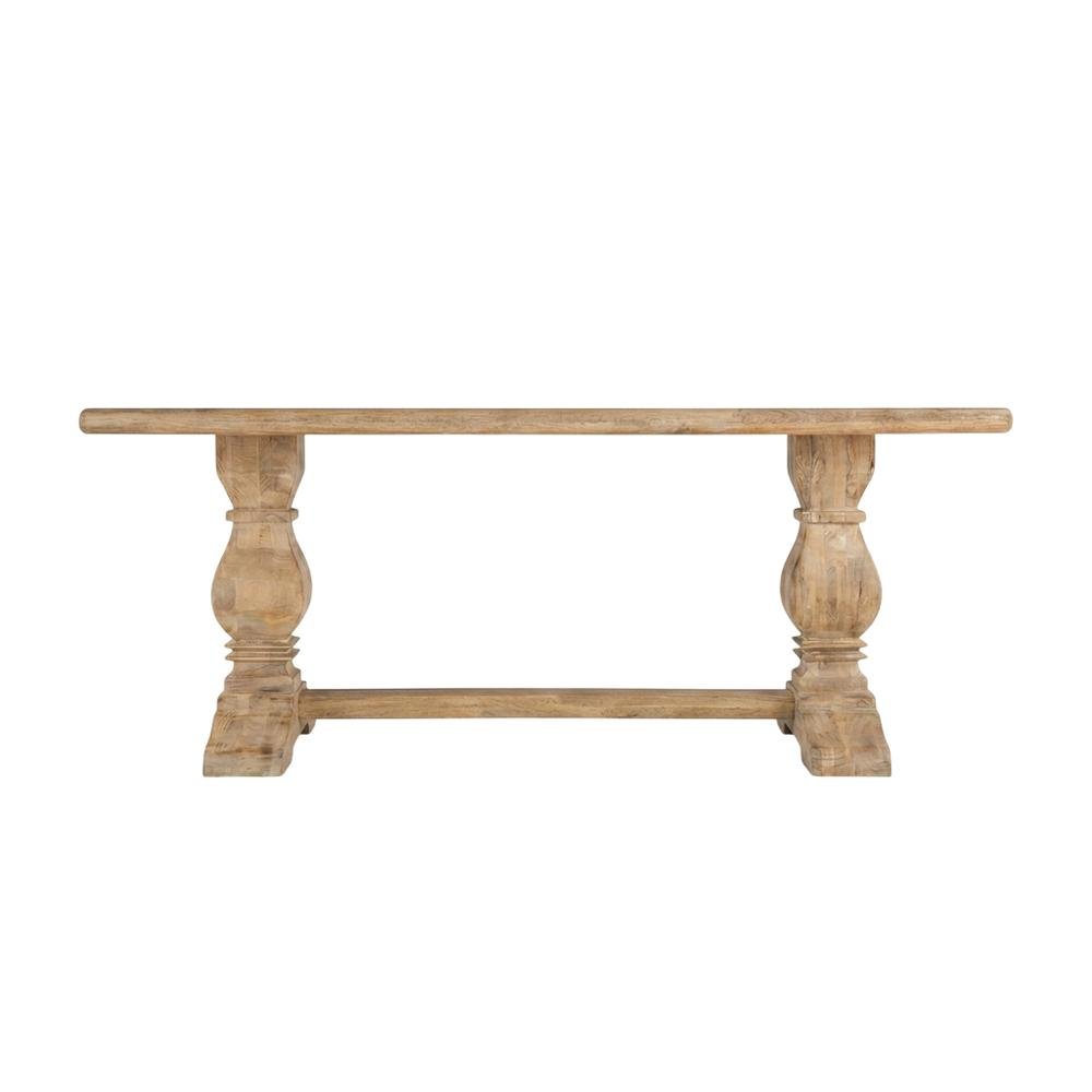 72 Inch Rectangle Solid Wood Dining Table, Dining Room Table,Antique Oak. Picture 1