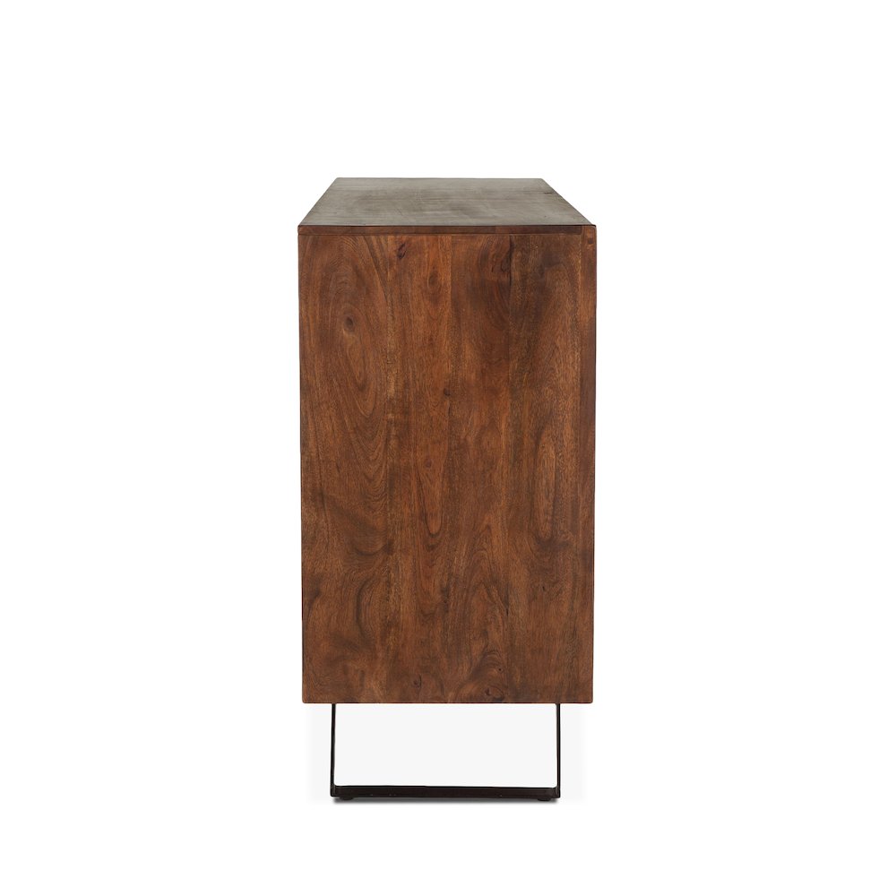Nottingham 71-Inch Acacia Wood Dresser in Walnut Finish. Picture 6
