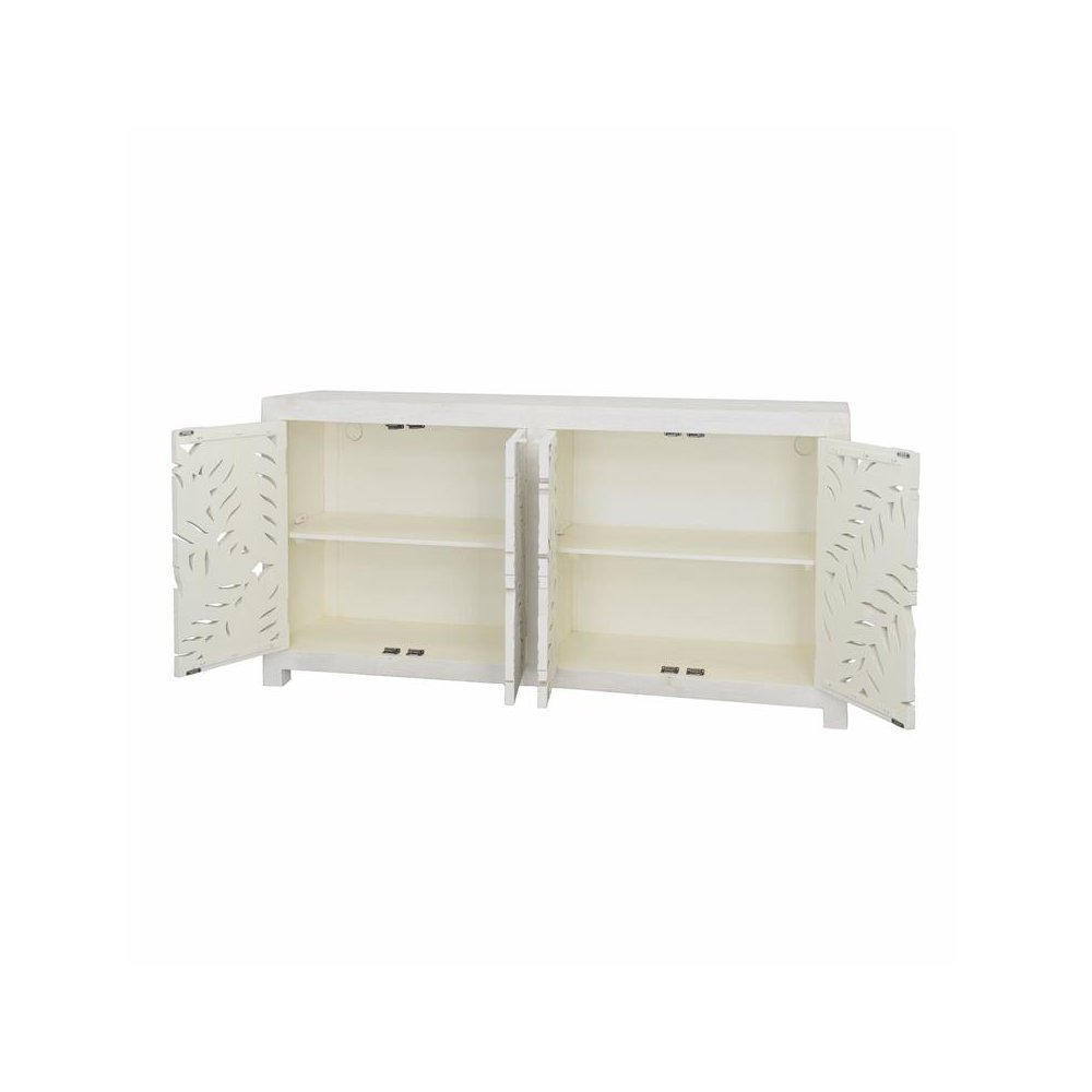 Isla 70" Sideboard in Distressed White. Picture 3