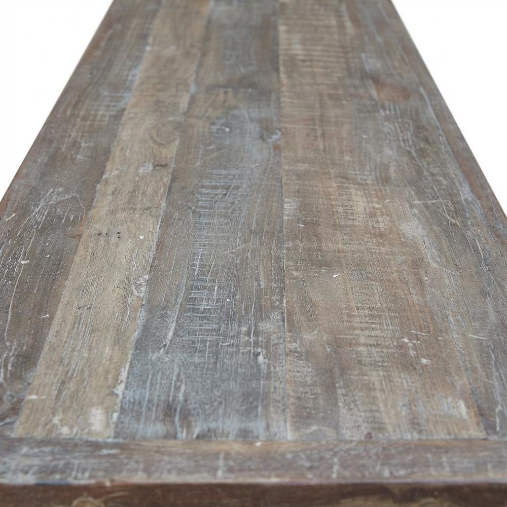 Rustic Industrial Console Table, Entryway Accent Table for Living Room,Gray. Picture 7