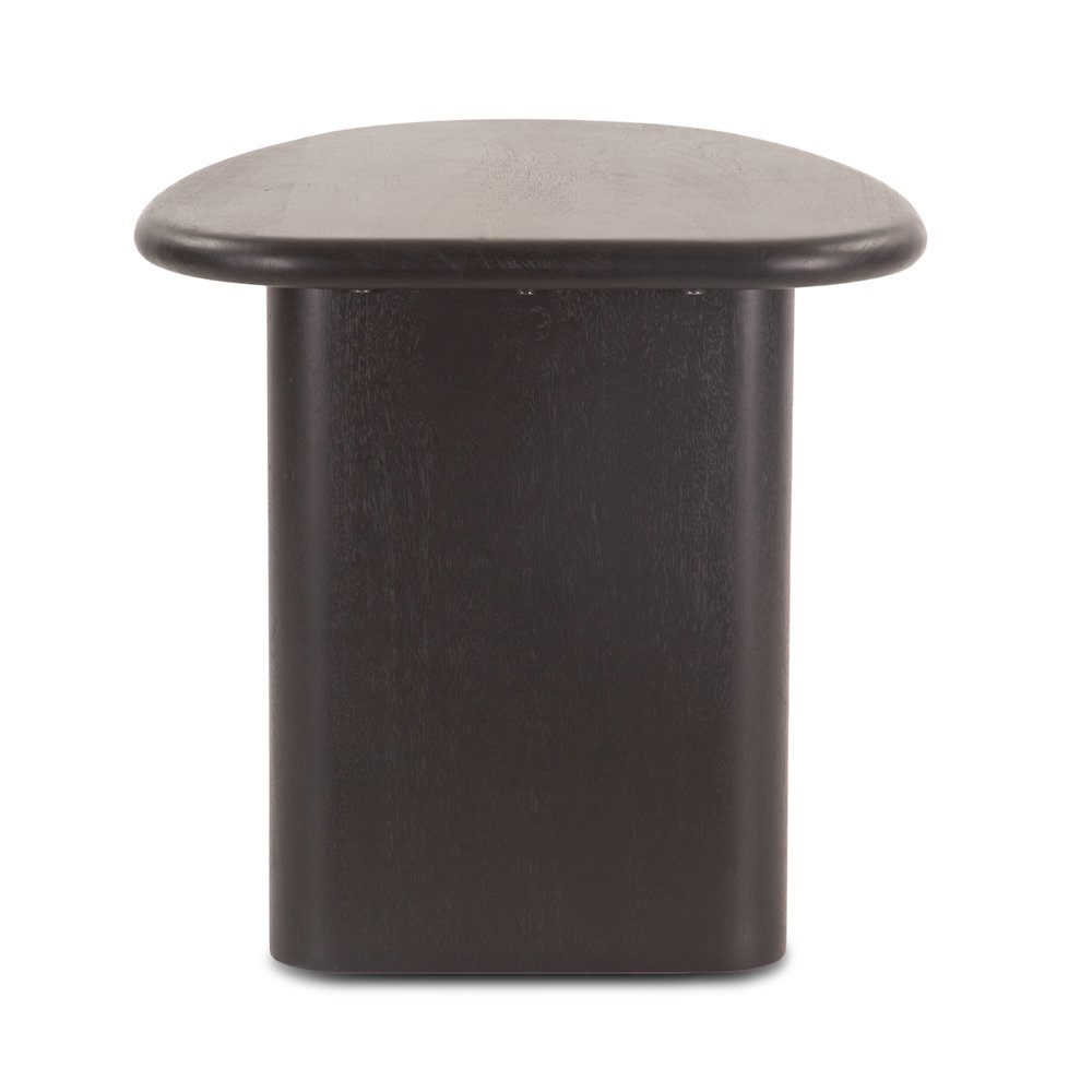 Oslo 26" Side Table in Black Mango Wood. Picture 3