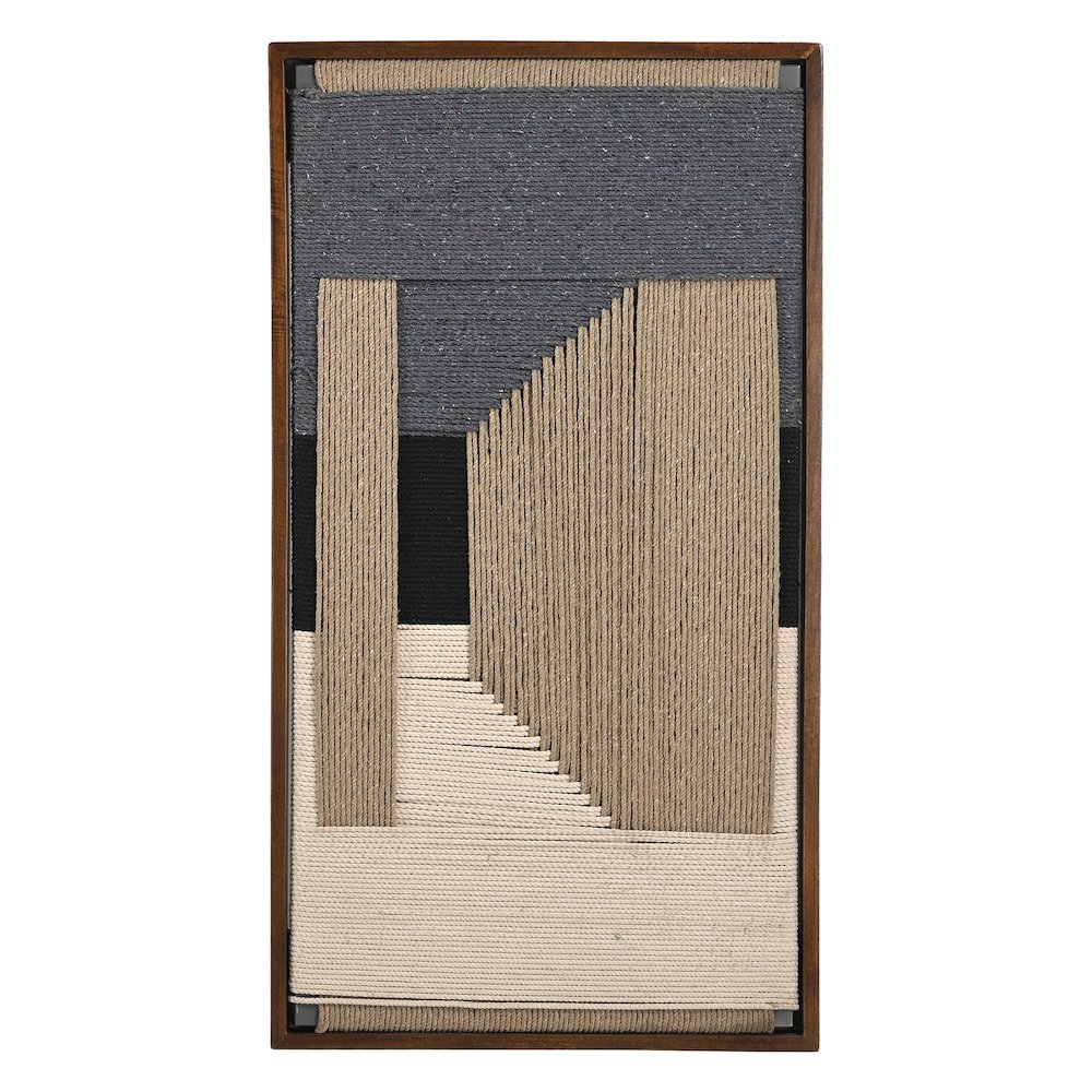 Delmar Woven Framed Art, Blue Grey. Picture 2