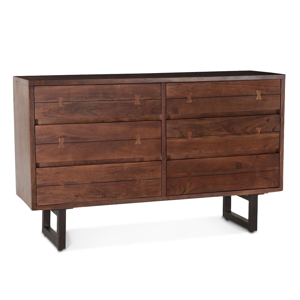 Glenwood Dresser in Acacia with Walnut Finish. Picture 2