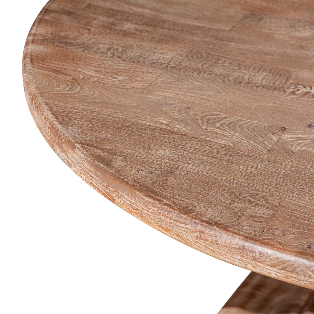 Pengrove 48" Round Dining Table in Antique Oak Finish. Picture 3