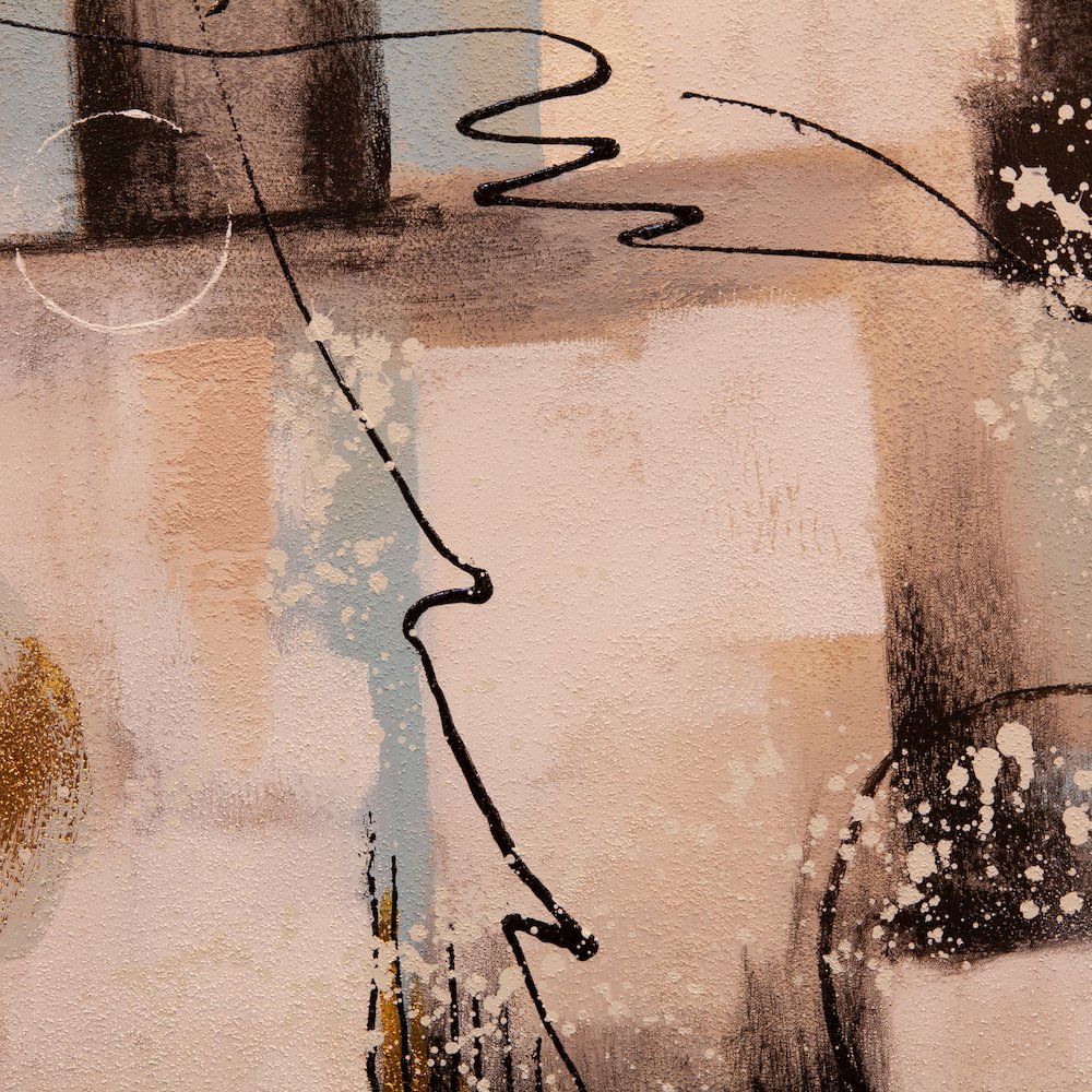 Echoes in Motion Hand Painted Framed Diptych. Picture 3