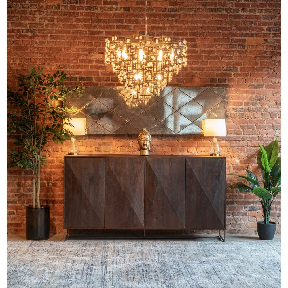 Oxford 76" Sideboard with Walnut Finish. Picture 6