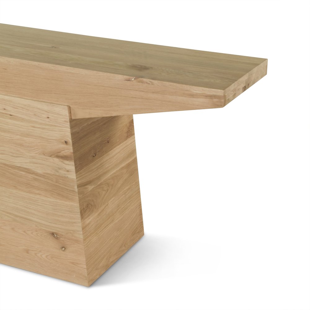 Incus 68" Console Table in Natural Oak. Picture 3