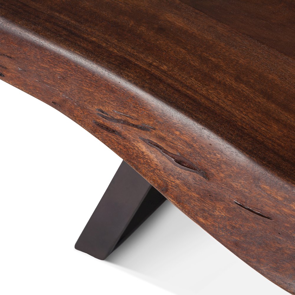 Nottingham 90" Bench with Walnut Finish. Picture 3