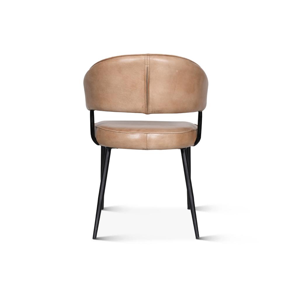 Brisbane Dover Armchair In Antique Ivory Leather. Picture 2