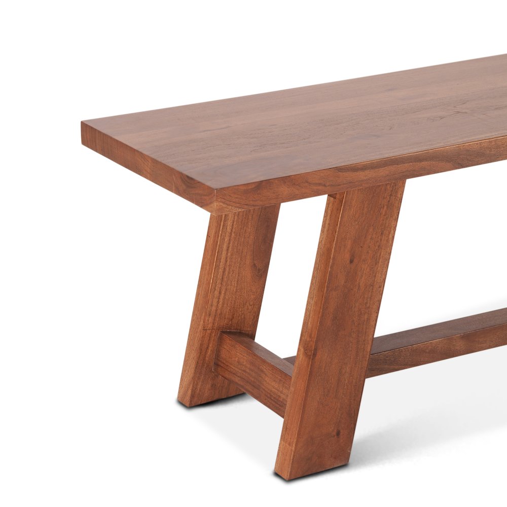 Stavanger 80" Bench in Cinnamon Brown Finish. Picture 3