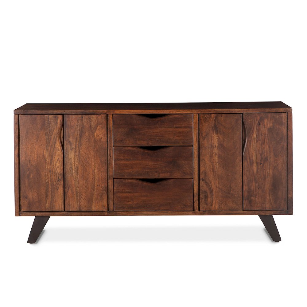 Nottingham 68-Inch Acacia Wood Sideboard in Walnut Finish. Picture 1
