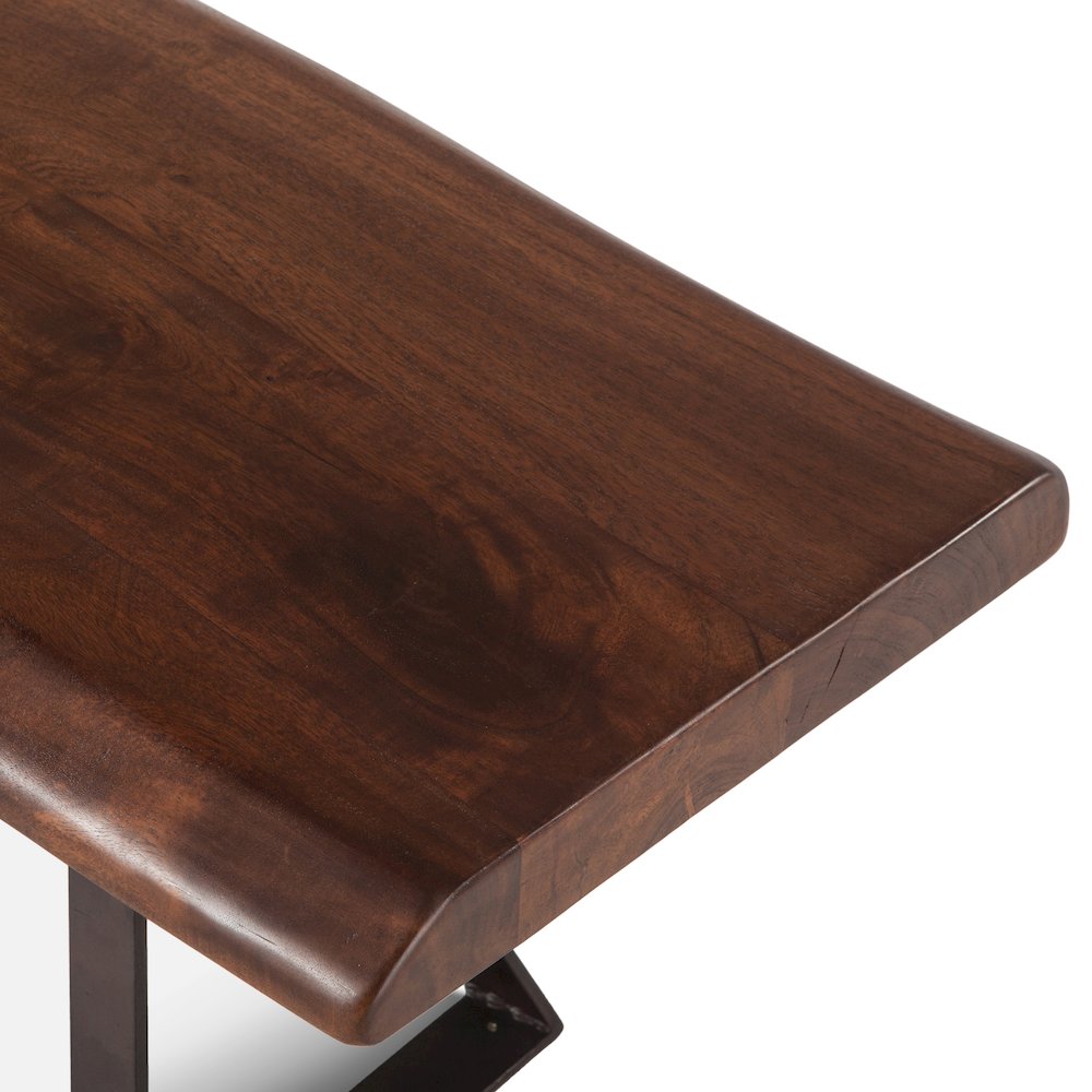 Nottingham 90" Bench with Walnut Finish. Picture 2