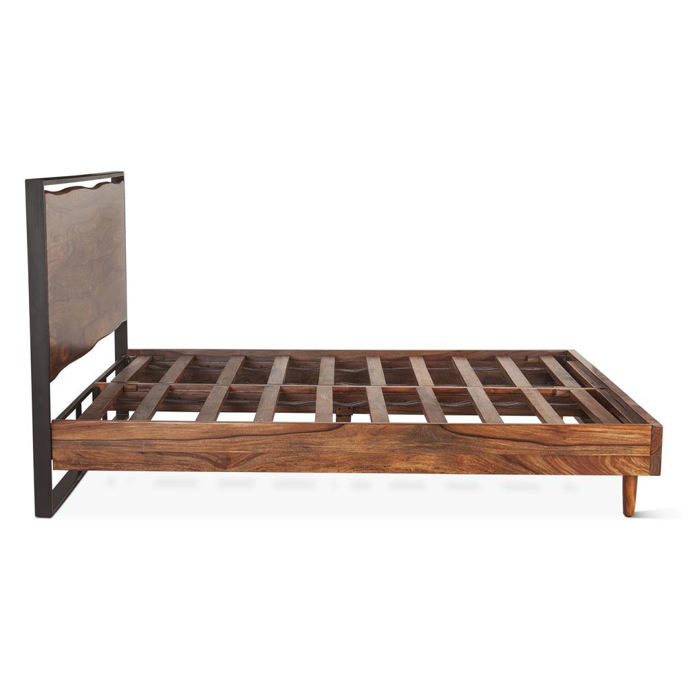 Elliston King Bed in Sheesham with Natural Finish. Picture 7