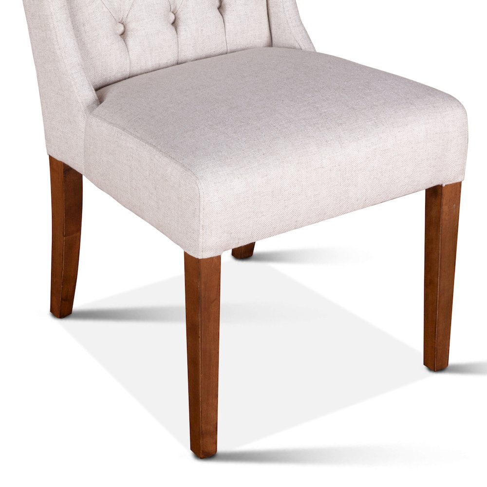 Chloe Din Chair - Off-White - Set Of 2. Picture 3