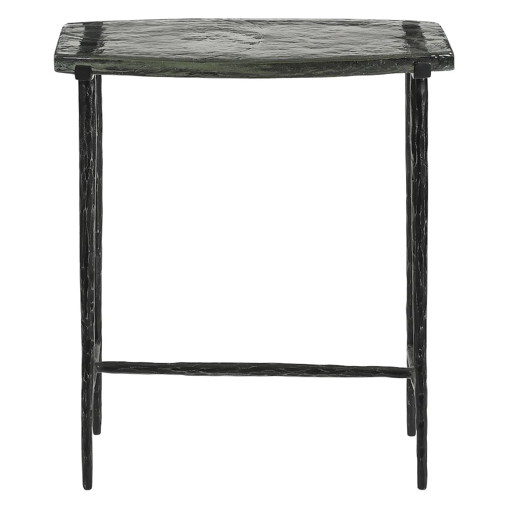 Calloway 17" Side Table with Glass Top. Picture 4