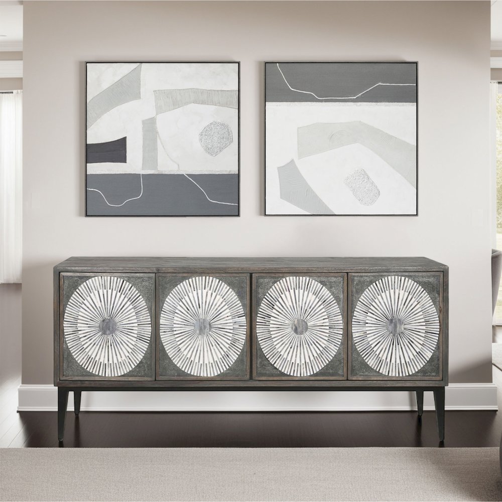 Urban Essence Hand Painted Framed Diptych. Picture 3
