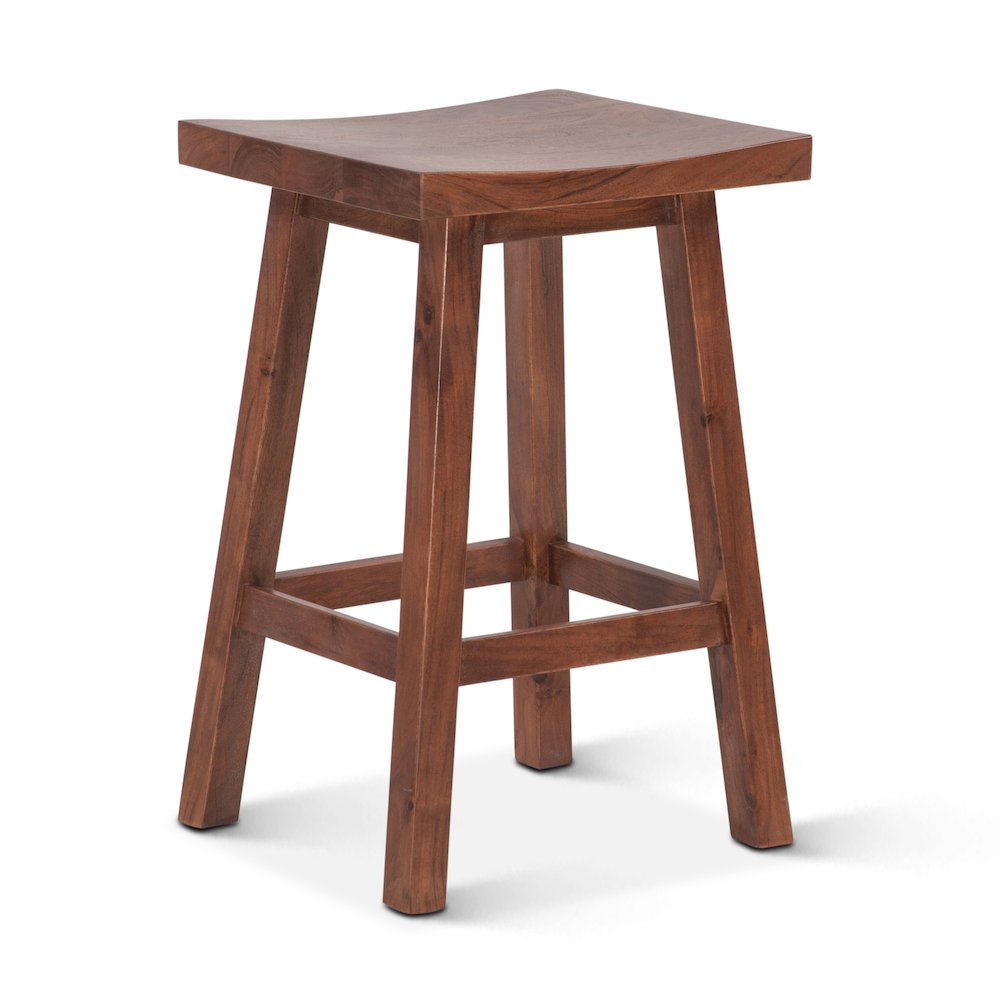 Stavanger Counter Stool in Cinnamon Brown Finish. Picture 1