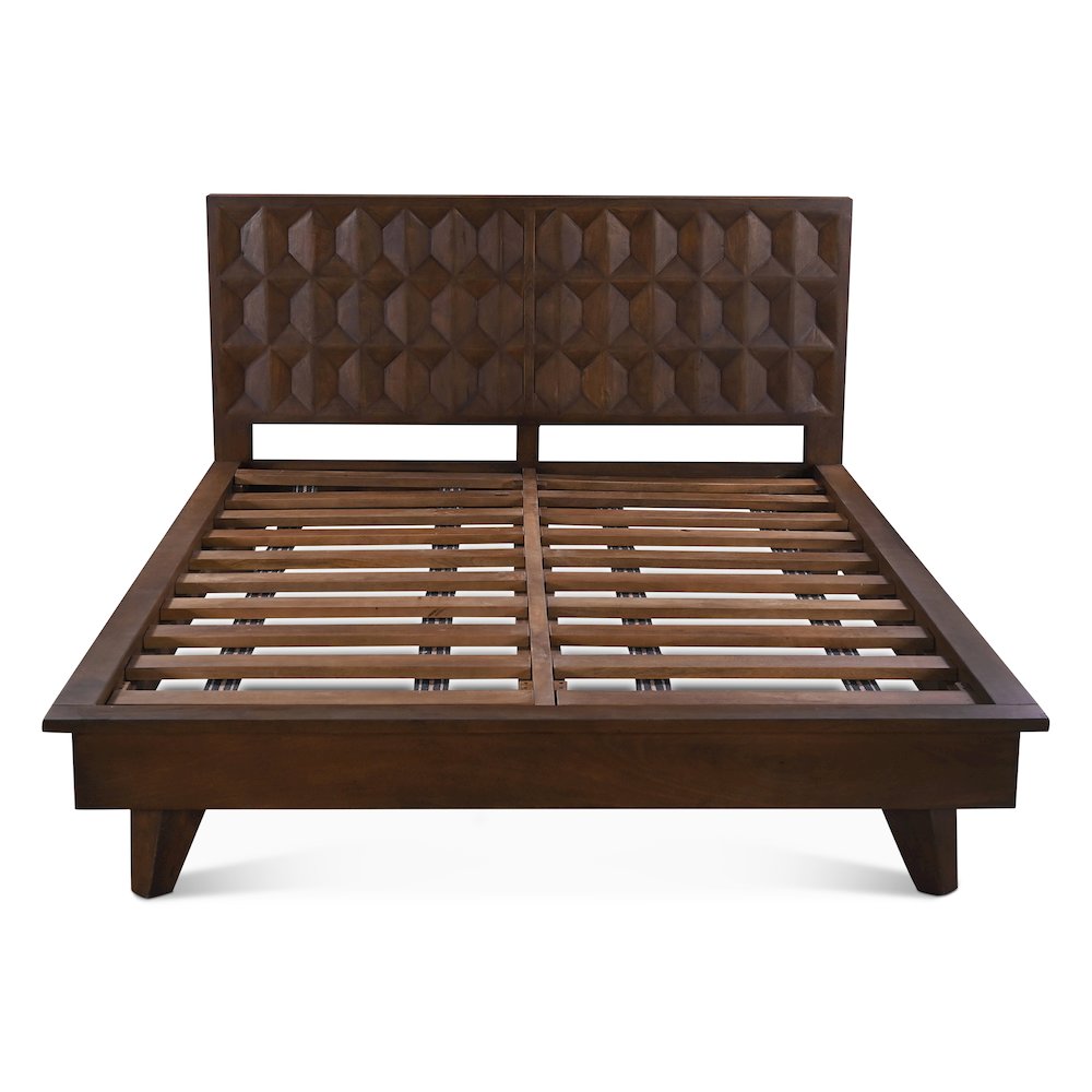 Lisbon King Bed in Royal Brown. Picture 4