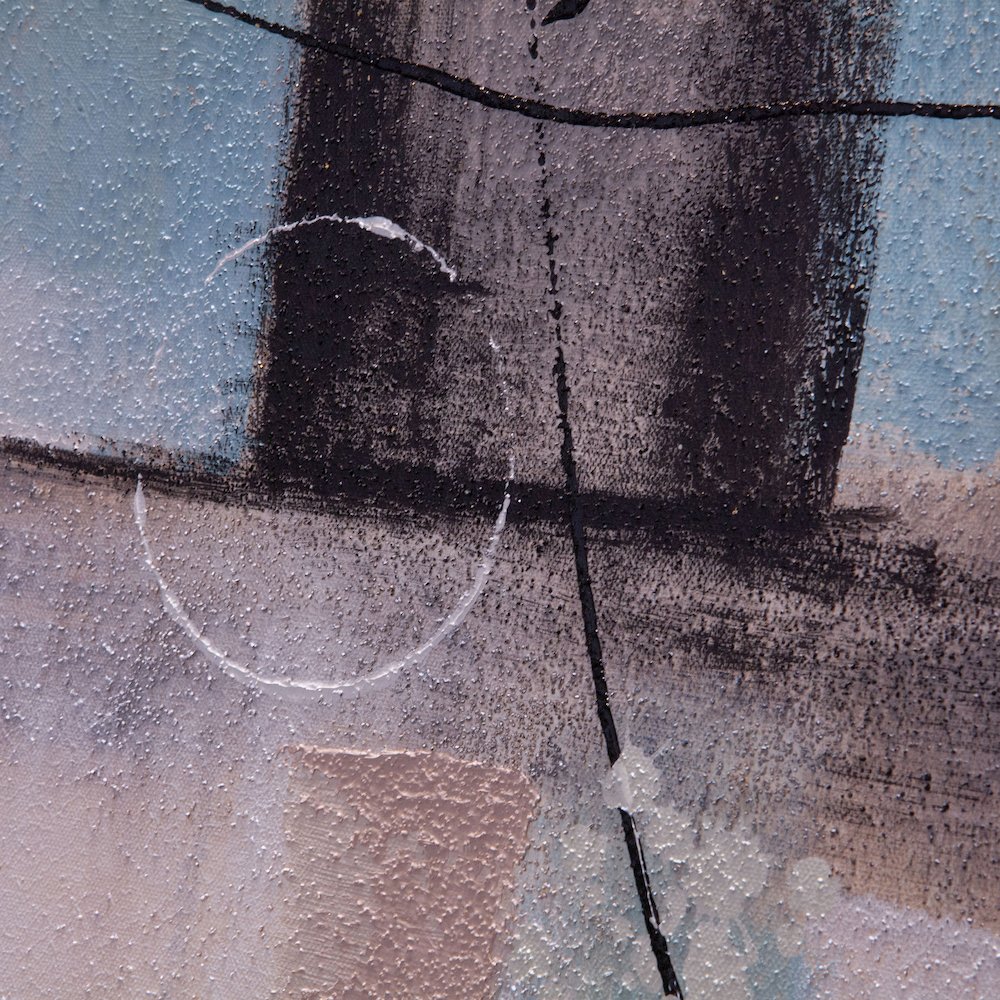 Echoes in Motion Hand Painted Framed Diptych. Picture 4