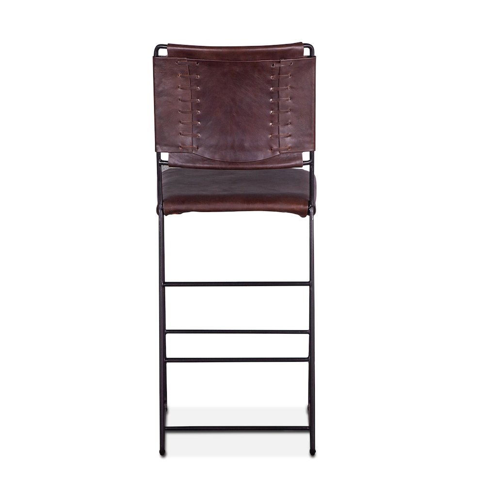 Melbourne Bar Chair Chocolate Leather. Picture 7