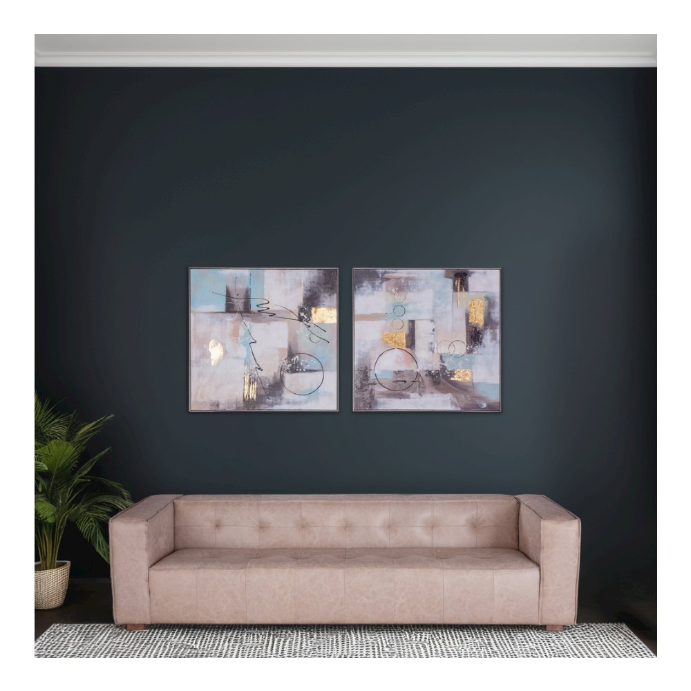 Echoes in Motion Hand Painted Framed Diptych. Picture 9