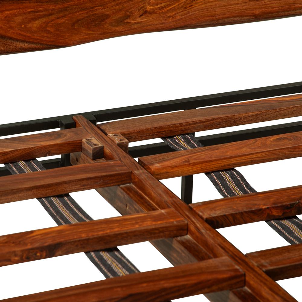 Elliston King Bed in Sheesham with Natural Finish. Picture 4
