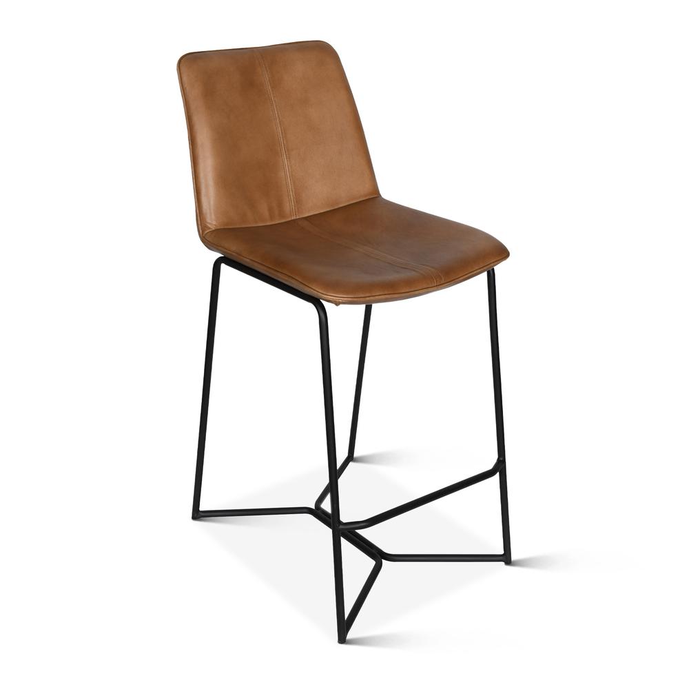 Brisbane Morgan Counter Chair in Hand Washed Taupe. Picture 3