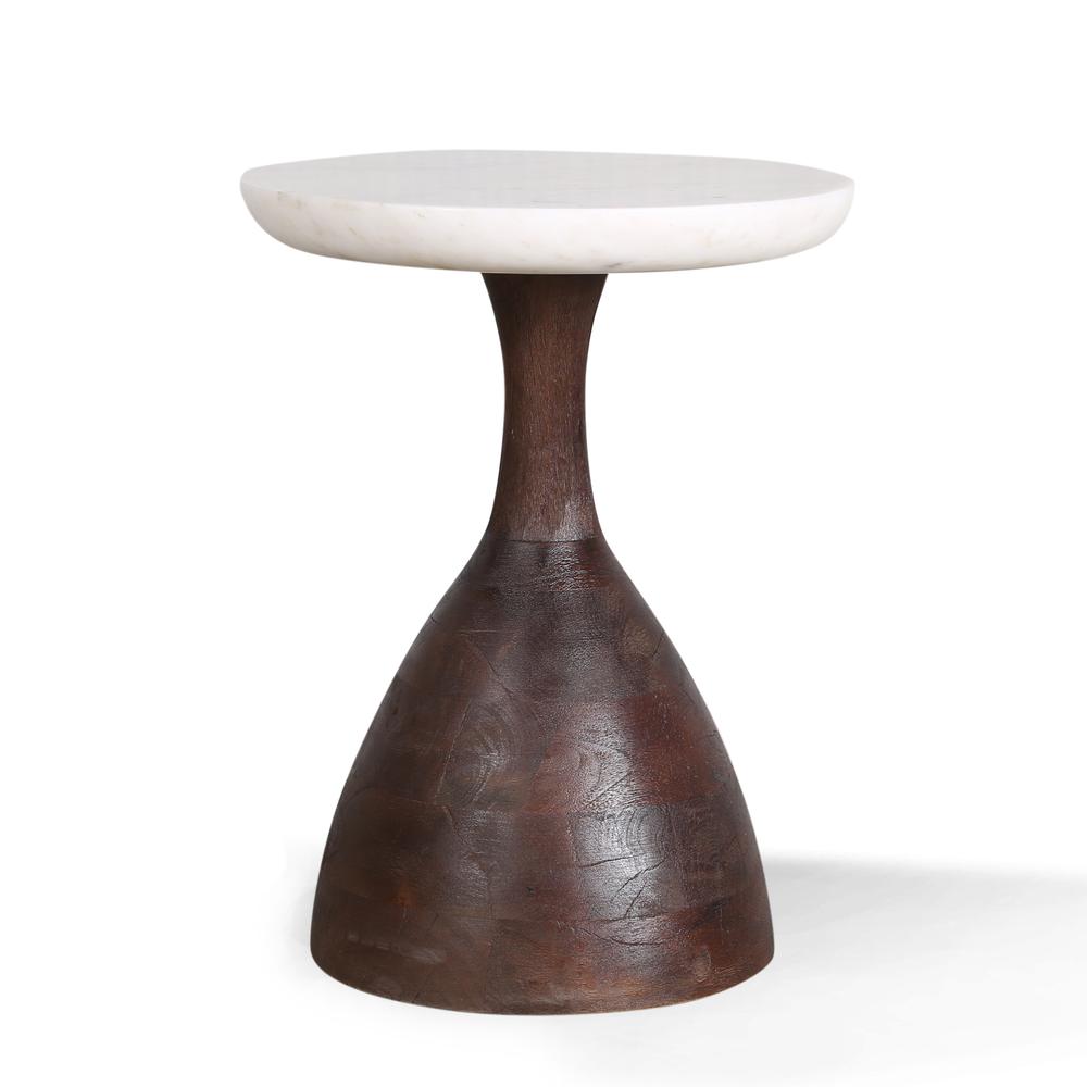 Palm Desert Modern Marble Side Table. Picture 5