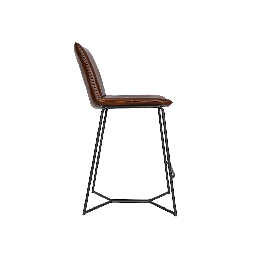 Brisbane Morgan Counter Chair in Hand Washed Chestnut. Picture 4