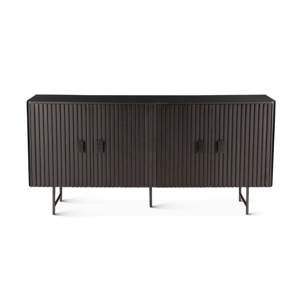 Halden 67" Sideboard Matte Black. Picture 7