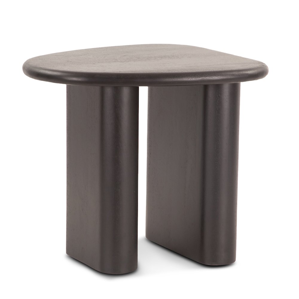 Oslo 26" Side Table in Black Mango Wood. Picture 2