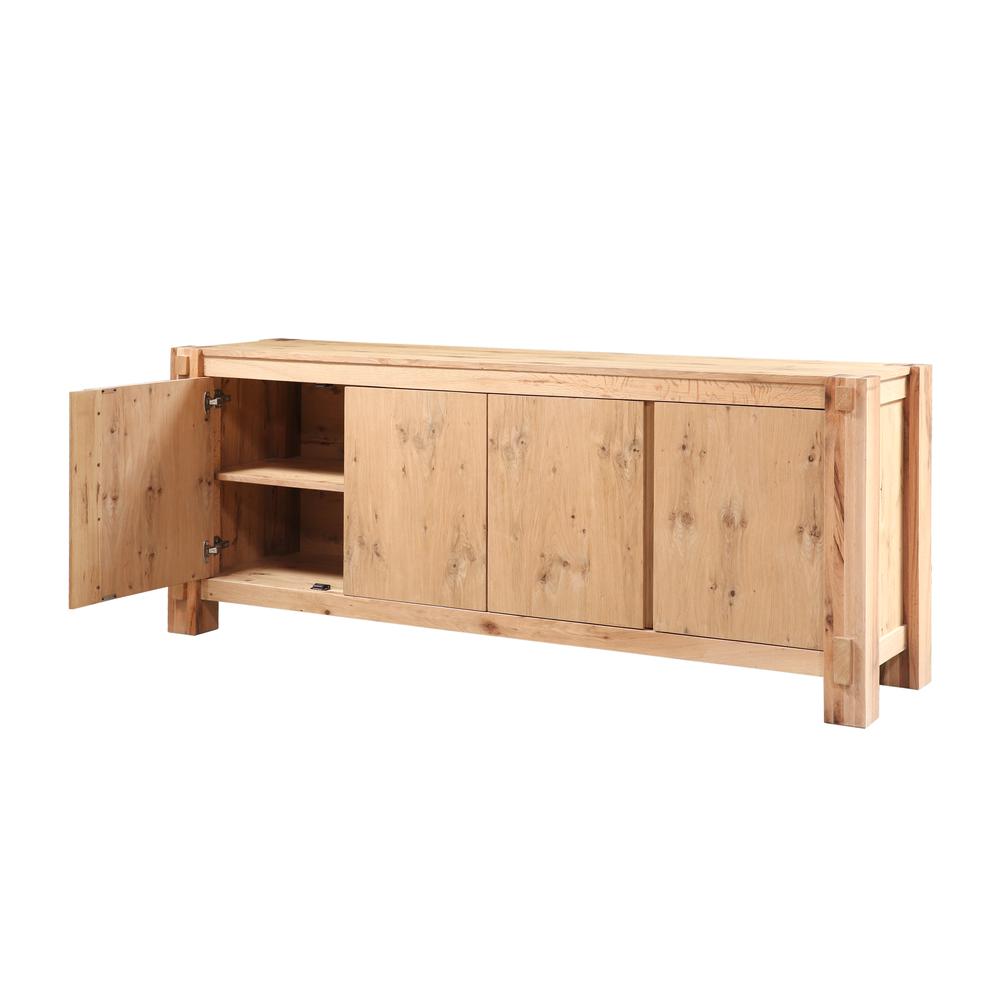 Alpine 80" Buffet in Distressed Oak. Picture 2