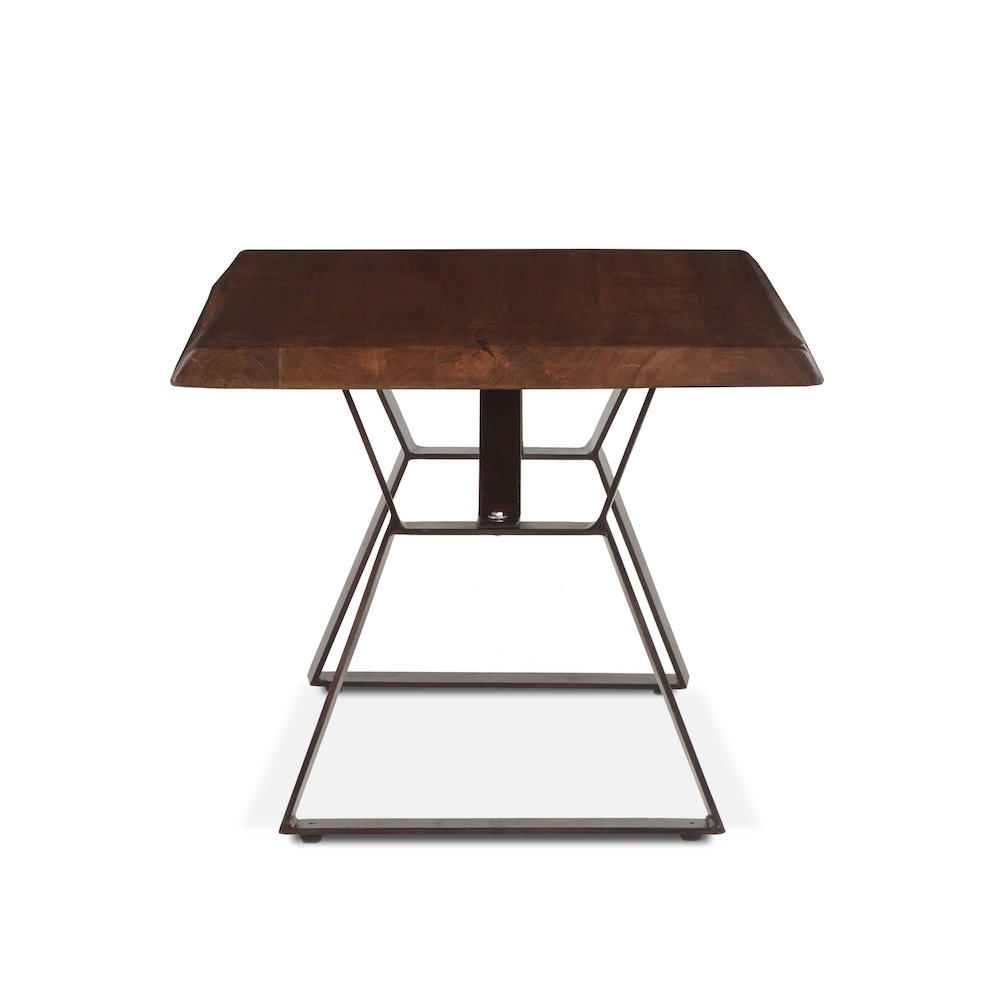 Nottingham Side Table in Acacia and Iron with Walnut Finish. Picture 6