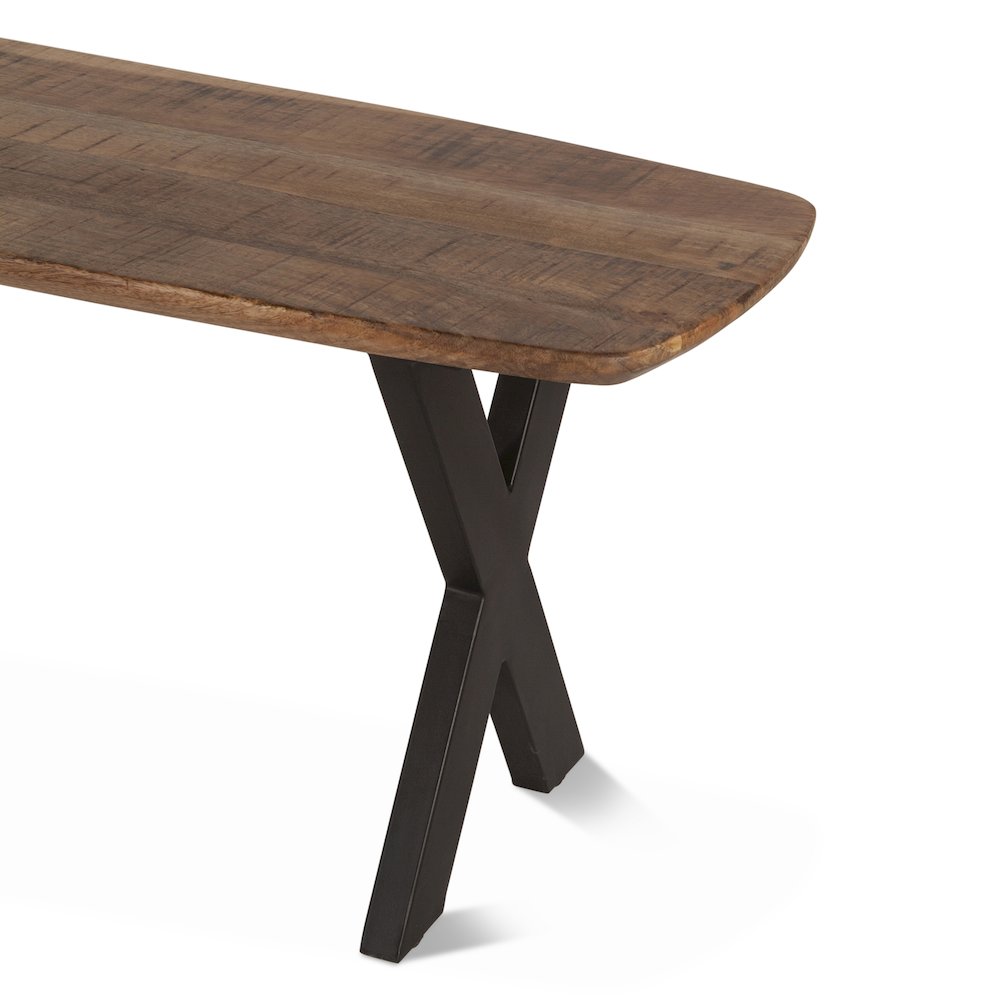 Santa Margherita 60" Bench with Natural Finish. Picture 3