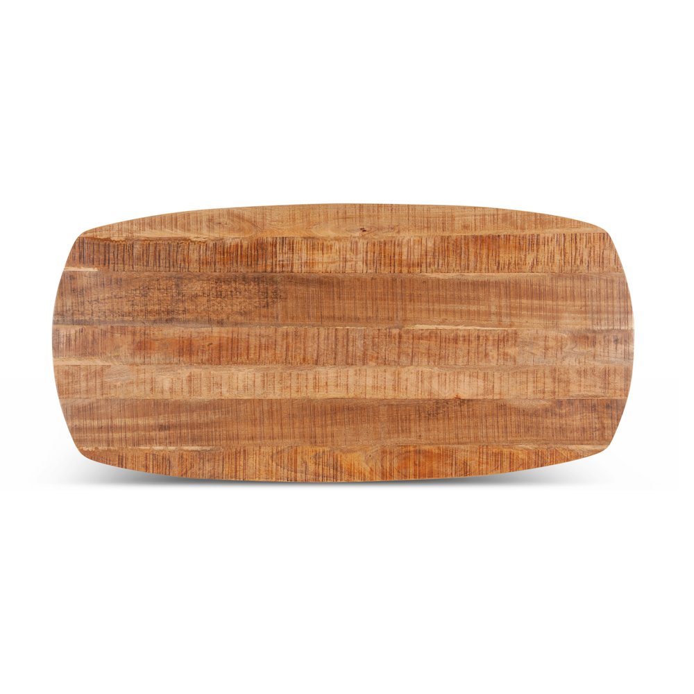 Santa Margherita 82" Dining Table in Mango Wood and Iron. Picture 4