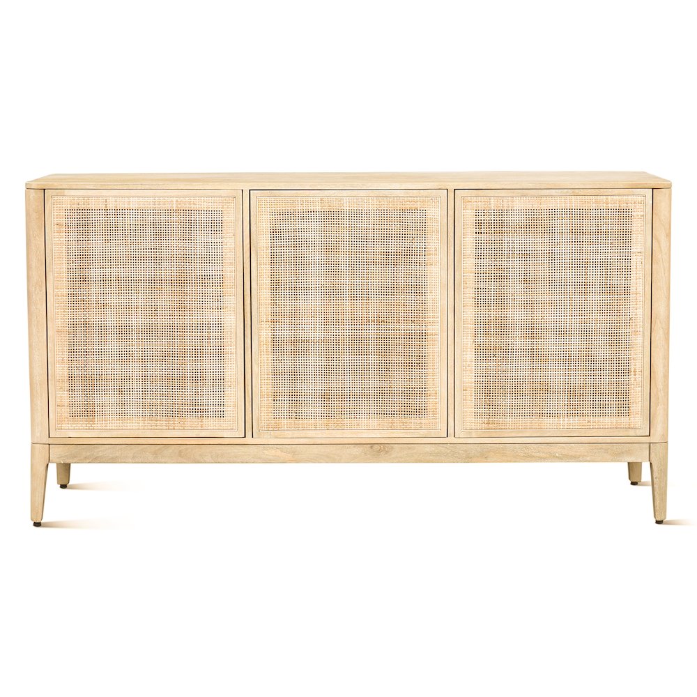 Calabasas 64" Sideboard in Natural White Cane. Picture 5