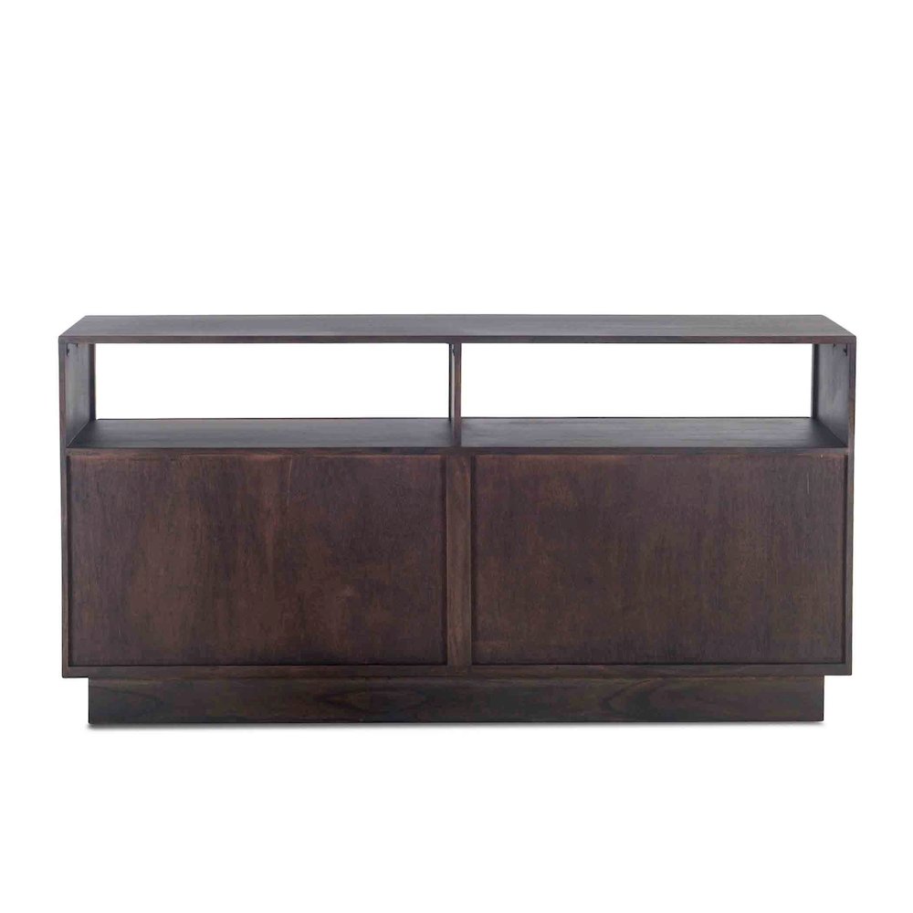 Palermo 64-Inch Acacia Wood Live Edge Dresser in Raw Walnut Finish. Picture 6
