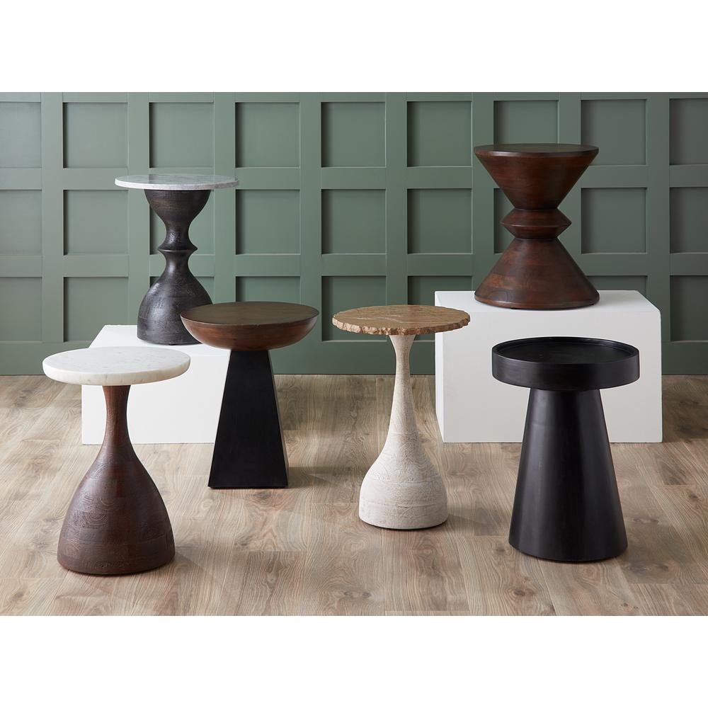 Palm Desert Modern Marble Side Table. Picture 7