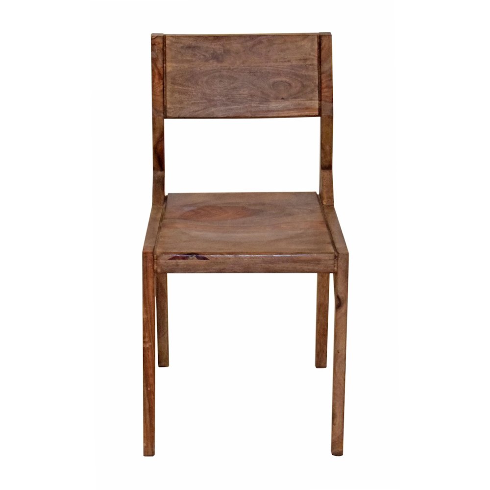 Acres Arlo Wood Dining Chair with Slanted Back in Brownstone. Picture 1