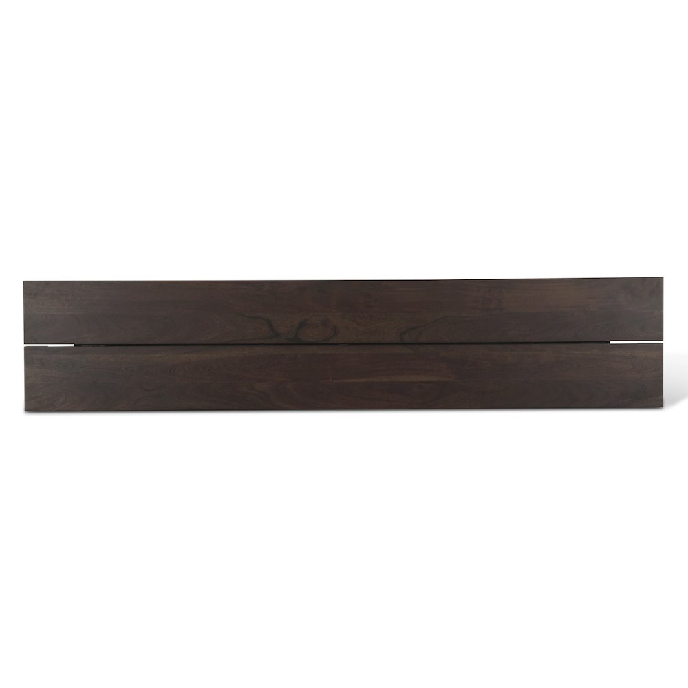 Acadia 79" Bench in Coffee Bean. Picture 4