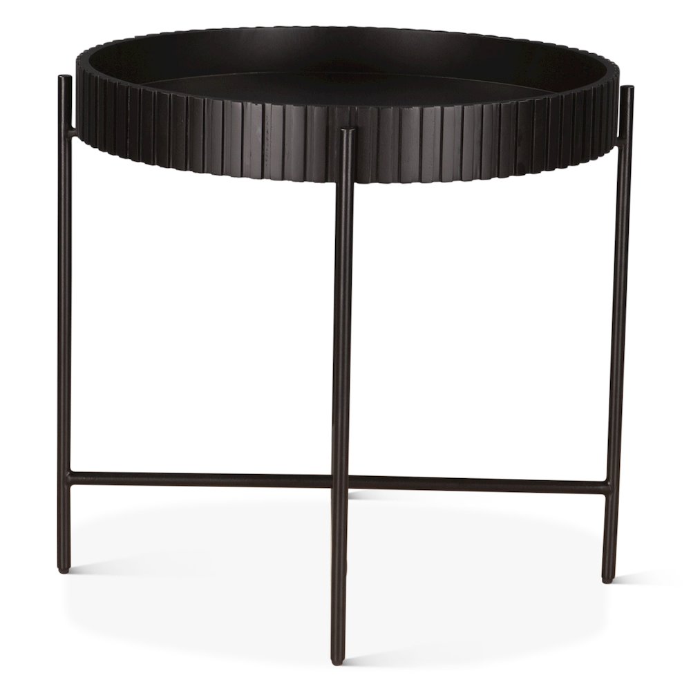 Halden Nesting Tray Tables in Matte Black. Picture 2