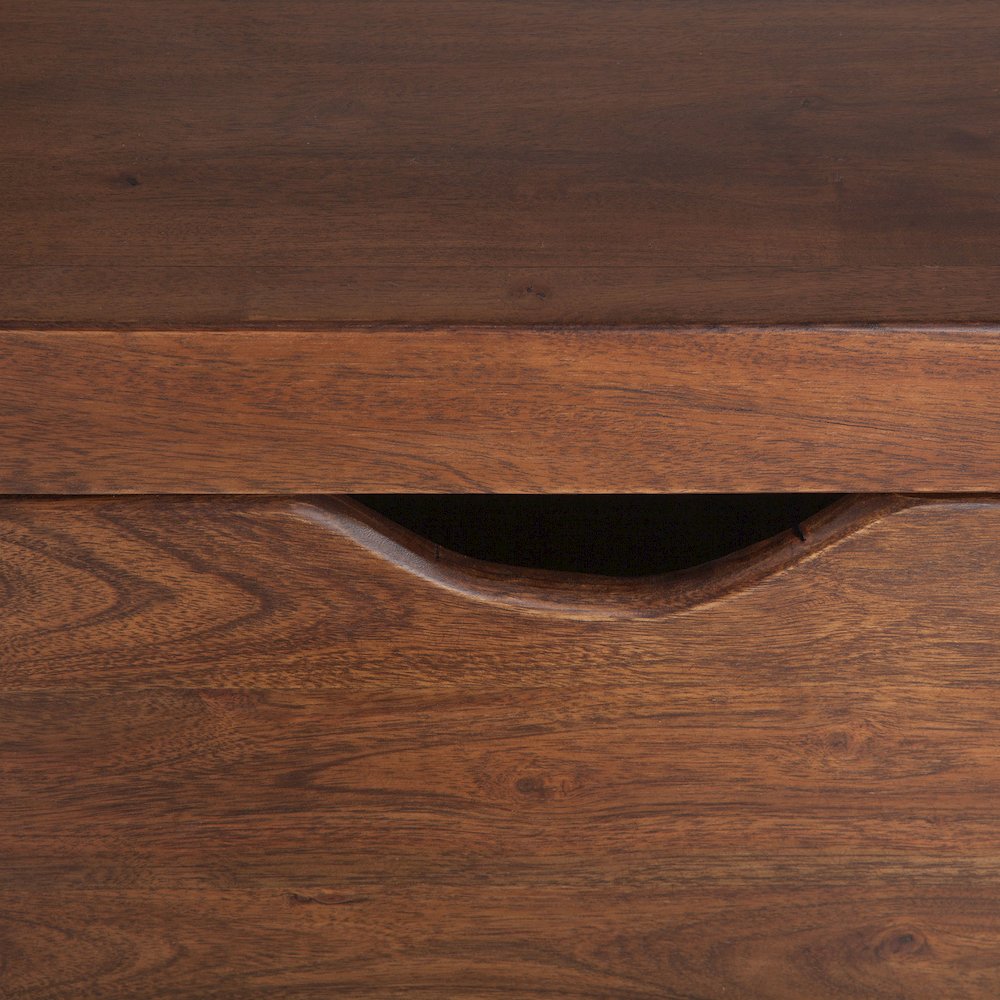 Nottingham 71-Inch Acacia Wood Dresser in Walnut Finish. Picture 10