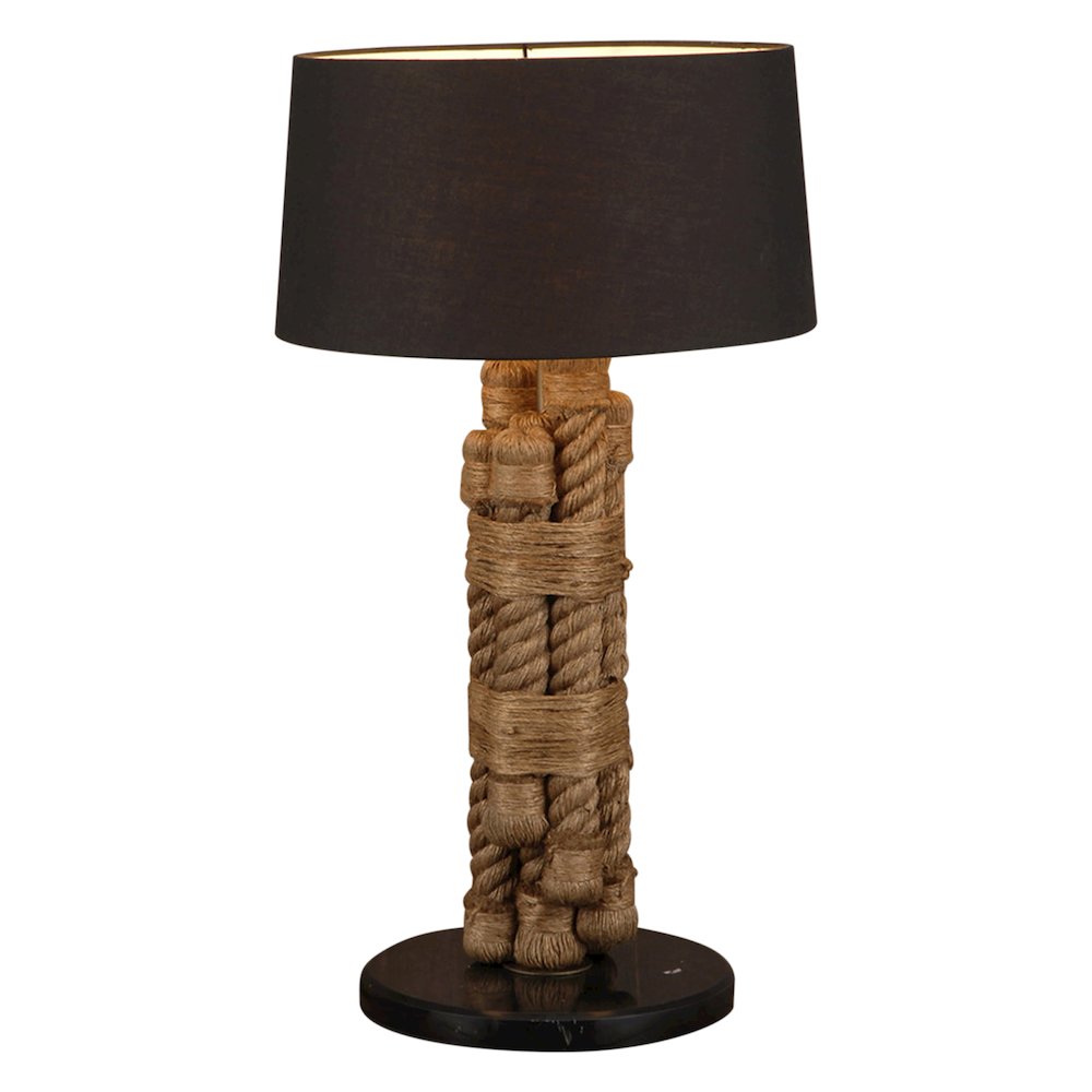 Heritage Rope and Marble Table Lamp. Picture 1