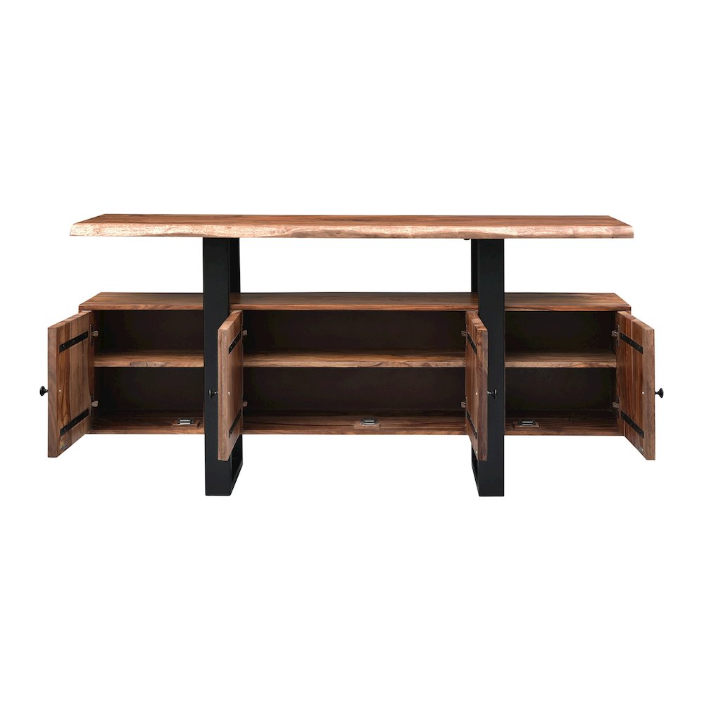Acres 63" Media Cabinet in Brownstone. Picture 4