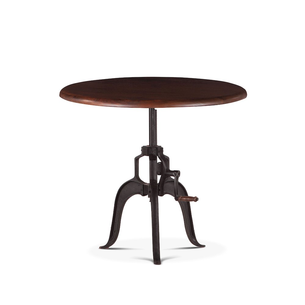 Artezia 30-Inch Adjustable Crank Side Table with Acacia Wood Top. Picture 1