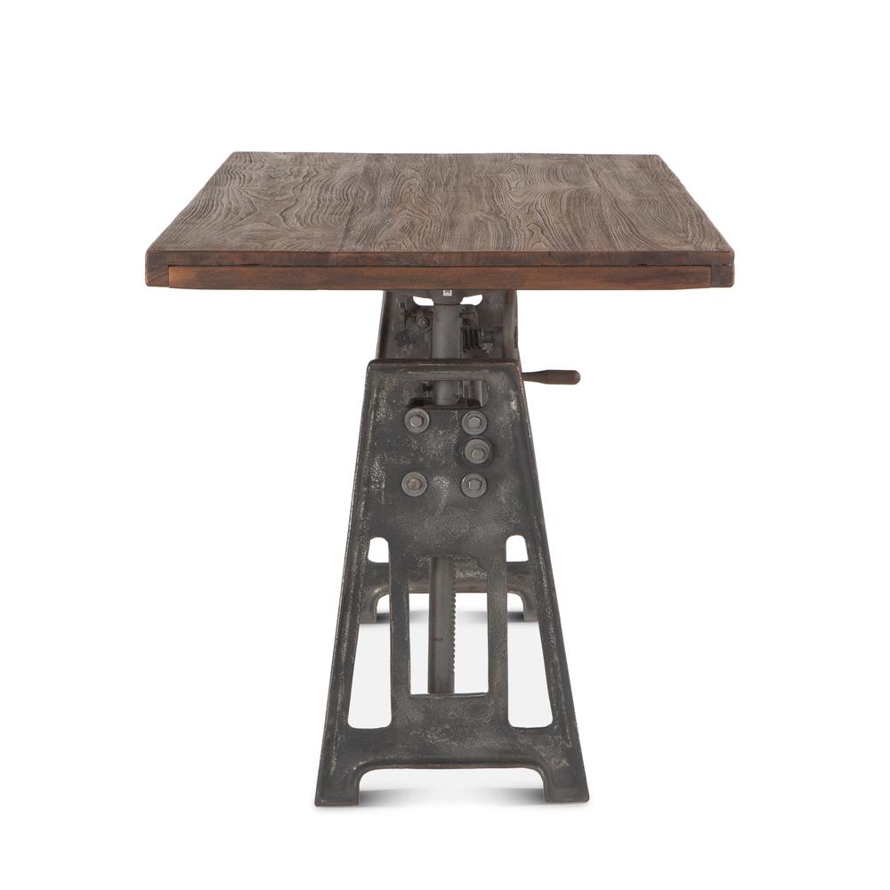 Vintage Industrial Teak Wood Desk, Belen Kox. Picture 3