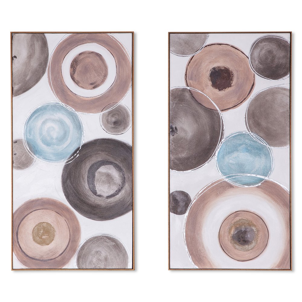 Glass and Grace Hand Painted Framed Diptych. Picture 2