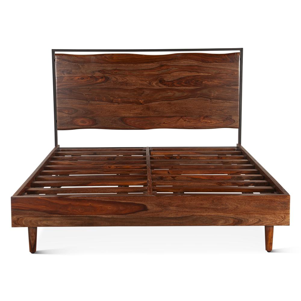 Elliston King Bed in Sheesham with Natural Finish. Picture 8