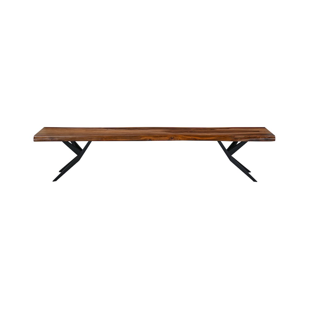 Rosewood 90" Bench in Natural Sheesham. Picture 1